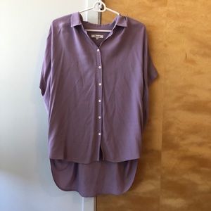 Madewell purple courier blouse